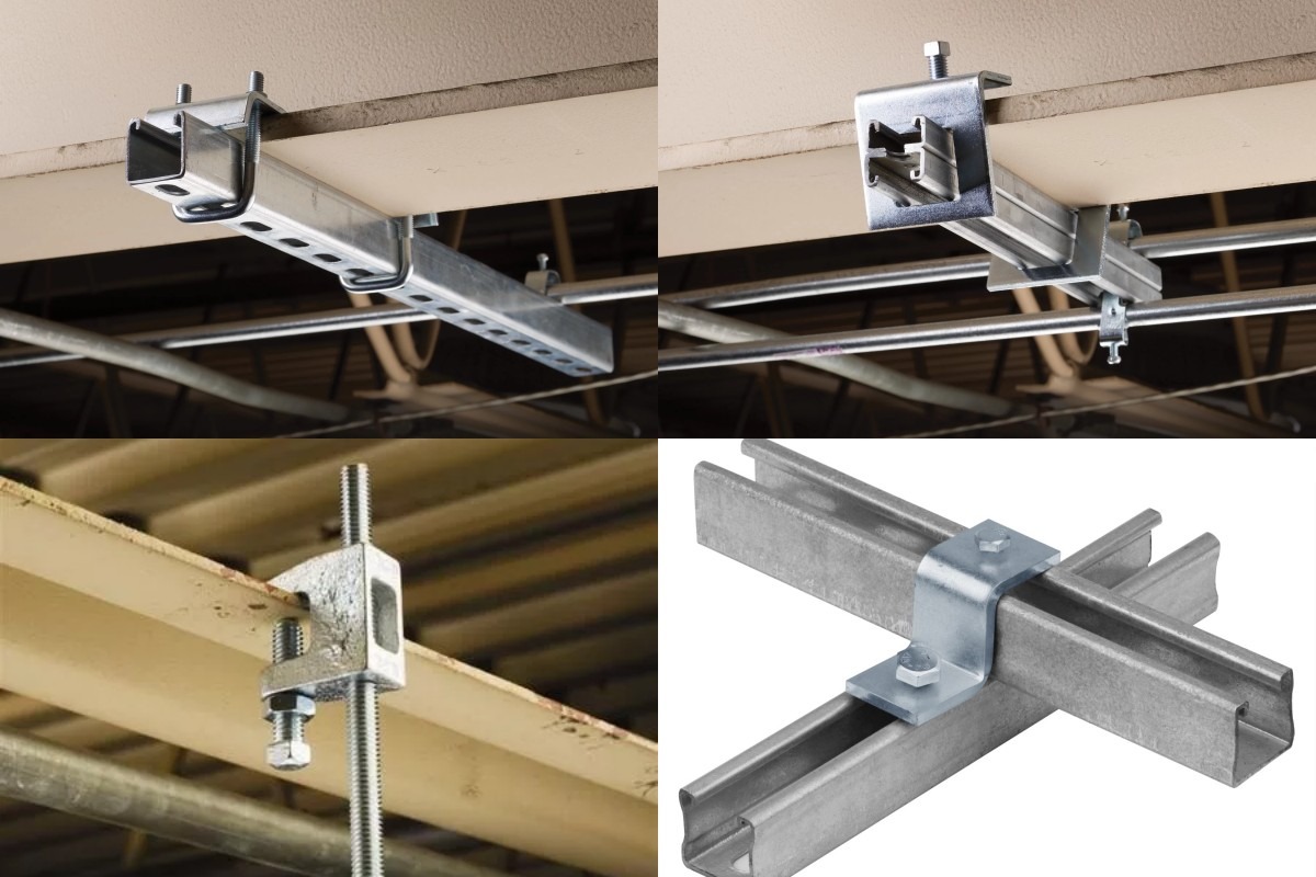 Beam clamps and pipe hangers