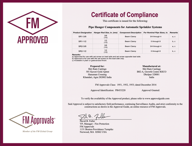 Shriram Castings Certification 02